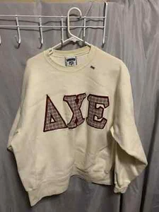 Vintage Lee Sweater Adult Extra Large White Long Sleeve AXE 90s Mens - Picture 1 of 16