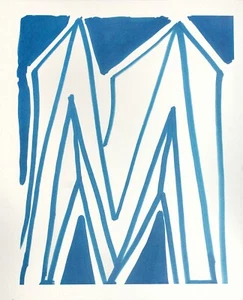 Litografía Alfabeto David Hockney Letra M Rara Limitada COMO NUEVA CON POEMA - Imagen 1 de 4