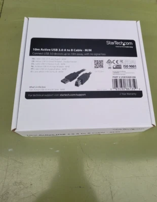 StarTech.com 10m 30 ft Active USB 3.0 USB-A to USB-B Cable - M/M - USB A to B Ca - Image 1 of 4