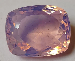 AAA+ 71.15 Ct. Large Ethiopian Natural Pink Fire Opal Cushion Cut Loose Gemstone - Picture 1 of 7