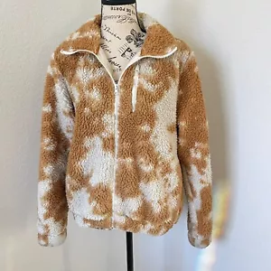 Betsey Johnson Performance Teddy  Fleece Jacket XS Brown - Picture 1 of 9