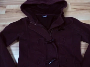 Kaputzenjacke Teddy-Sweat-Jacke Damen Freizeitjacke Fb. braun Größe 34 36 - Bild 1 von 3