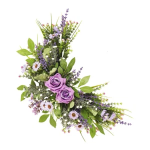 Clavel Crisantemo Rosa Dintel Decoración Exterior Flores Falsas - Imagen 1 de 12