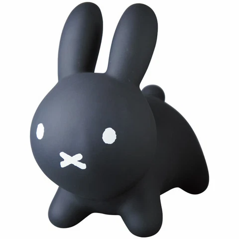 Ides Bruna Bon Bon Mini Miffy Black Baby Soft Rabbit Toy Cover