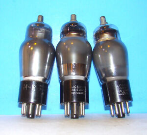 No 6A8G RCA audio radio vintage vacuum tubes 3 valves tested ST shape 6A8GT 6A8
