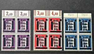 Alemania 1945 Hitler retrato localmente sobreimpreso Lewis Glauchau marginal negro 4 - Imagen 1 de 4