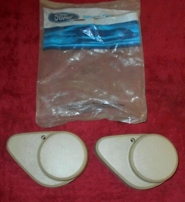 1987 1988 1989 1990 Ford Tempo Mercury Topaz NOS LH FRONT SEAT SIDE COVERS Tan - Image 1 of 4