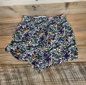 Soffe Multicolor Animal Print Girls (7) Small Shorts Kid Cotton Athletic Bottoms - Picture 1 of 6