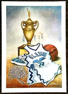Glasgow Scotties 1968 Kentucky Baloncesto Campeones Estatales Impresión FRED THRASHER - Imagen 1 de 6