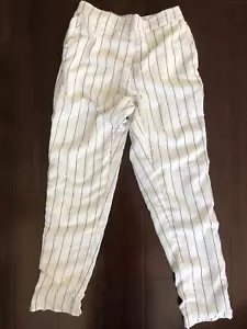 Lulu + Rose Pin Stripe Crop Crimp Pants Size XS - Picture 1 of 3