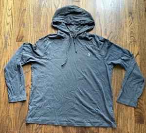 Polo Ralph Lauren leichter Herren Hoodie Größe L grau 100% Baumwolle Kordelzug - Bild 1 von 8