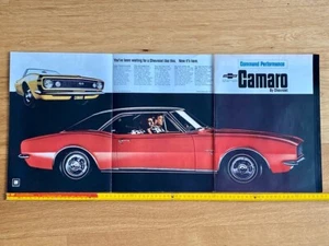Chevrolet Camaro Chevy Oldtimer 1966 XXL 34x76 cm Werbung Vintage Ad Reklame - Bild 1 von 5