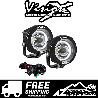 Vision X 3.7" ROUND OPTIMUS UNIVERSAL LED HALO DE CONDUCCIÓN LUZ 15º Spot Beam Foto 1 de 4