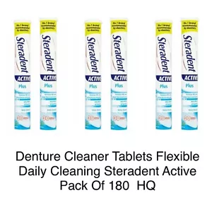 Denture Cleaner Tablets Flexible Daily Cleaning Steradent Active Pack Of 30 HQ - Picture 1 of 33