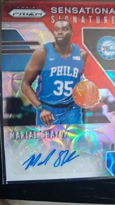 Marial Shayok auto rookie NBA Card Philadelphia Sixers prizm choice mint 2019/20 - Imagen 1 de 2