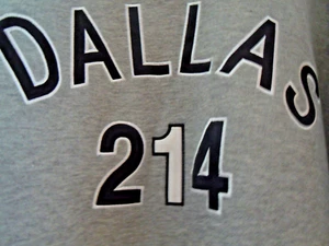 Dallas Gray Sweatshirt W/ Blue & White 214 Slight Vneck Men 2XL - Picture 1 of 7