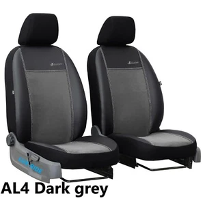 FORD KUGA Mk1 2008-2012 ARTIFICIAL LEATHER & ALICANTE TAILORED FRONT SEAT COVERS - Picture 1 of 12