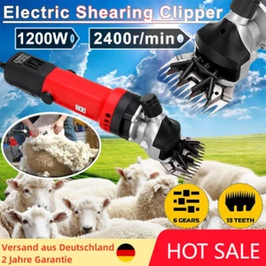 Elektrische Haarschneidemaschine 1200W Schafschere für Schafe Tiere Wolle Ziegen - Bild 1 von 19