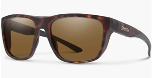 NEW Smith Barra Sunglasses-Matte Tortoise-Polarized Brown Lens