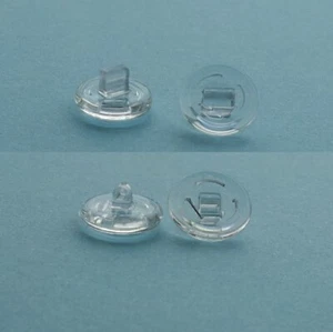 Premium Runde Silikon Nasenpolster für Brille (Brille) - Einstecken/Einschrauben - Bild 1 von 3