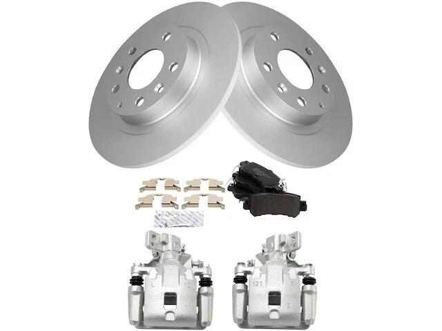 Rear TRQ Brake Pad Rotor and Caliper Set fits Mazda CX-3 2016-2018 19YNMP - Image 1 of 1