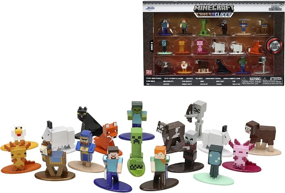 MINECRAFT METAL NANO FIGURES 18 PACK ASSORTMENT WAVE 8 - Immagine 1 di 1