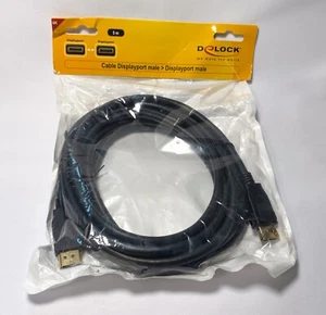 Delock DisplayPort male    DisplayPort male - Anschlusskabel - 5m - Bild 1 von 3