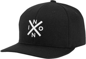 Nixon Exchange Black Blanco Ff Atlético Ajuste Cap Flexfit Curved Visera S M - Imagen 1 de 1