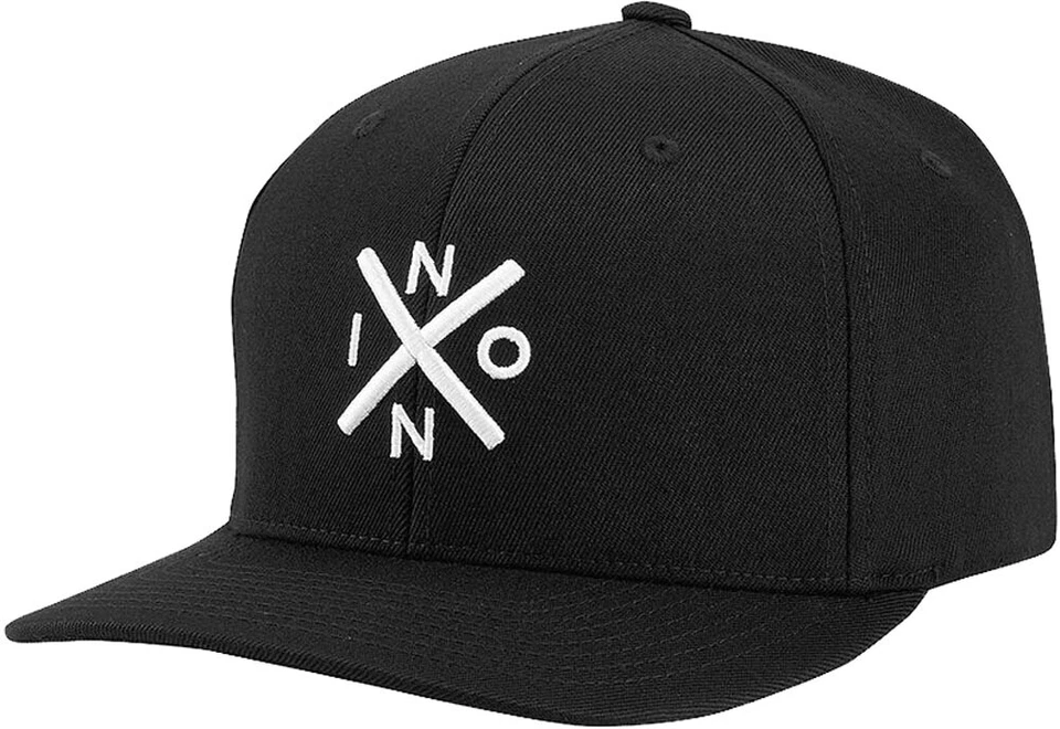 Nixon Exchange Black Blanco Ff Atlético Ajuste Cap Flexfit Curved Visera S M - Imagen 1 de 1