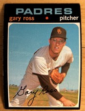 1971 Topps Gary Ross Baseball Card #153 Padres Pitcher Low-Grade O/C