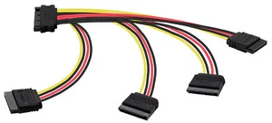 20cm adaptateur secteur SATA (quadruple ) (1x fiche (m) 4x prise (f)) - Foto 1 di 3