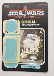 VINTAGE R2D2 POP UP SABER RESTORE KIT POWER OF THE FORCE LAST 17 CARD BACK KIT - Picture 1 of 1