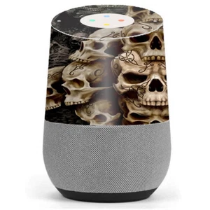 Skin Decal Vinyl Wrap for Google Home / Wicked Skulls Tattooed - Picture 1 of 1