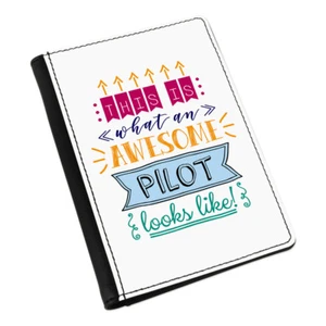 This Is What An Awesome Pilot Looks Like Passport Holder Cover Case - Funny Best - Picture 1 of 1
