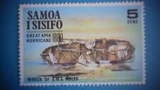 Samoa 1970. 5s "Great Apia Hurricane of 1889". SG341. Used. Wmk W61. P13½.