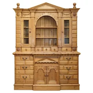 MUSEUM QUALITY EDITORS CHOICE AWARD ARCHITECTURAL VINTAGE PINE WELSH DRESSER - Picture 1 of 24