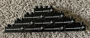 RARE promo LOCKHEED MARTIN BUILDING BLOCKS w/logo MEGA size PAPERWEIGHT - Picture 1 of 4