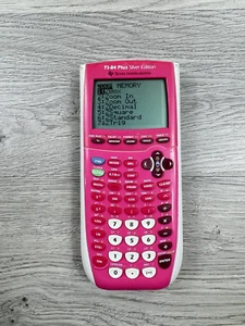 Texas Instruments TI-84 Plus C Silver Edition Graphing Calculator Pink - Picture 1 of 8