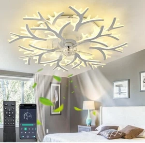 38,5" Moderne Deckenventilatoren mit Beleuchtung und Fernbedienung|Dimmbare LED Low Profile... - Bild 1 von 7
