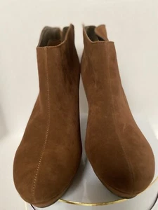 Worthington Brown Suede Women Ankle Boots Size 9.5 M - Picture 1 of 5