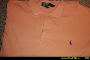 Camisa Polo Ralph Lauren Estilo Vintage Tejida/Malla Melocotón Sólida (50% Gasto de Envío) - Imagen 1 de 4