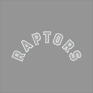 Toronto Raptors #9 NBA Team Logo 1 Color Vinyl Decal Car Window Wall - Picture 1 of 7