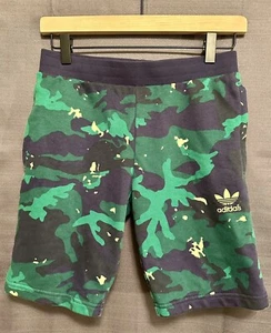Adidas Allover Camo-Print Shorts Blue, Green, Yellow 11/12Y M - Picture 1 of 5