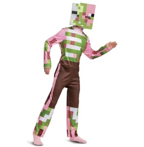 Disguise Minecraft ZOMBIE PIGMAN Child Costume Size Large (10-12) New - Picture 1 of 5