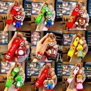 3D Cartoon Super Mario Bros Schlüsselanhänger Zubehör Schulranzenanhänger Schlüsseltasche - Bild 1 von 17