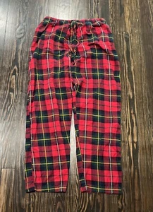 Polo Ralph Lauren Sleepwear Pants Men’s Large Plaid Red Green Cotton  - Picture 1 of 5