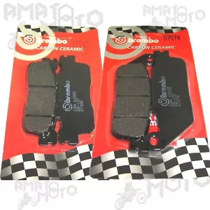 PASTIGLIE FRENO ANT + POST BREMBO KYMCO DOWNTOWN 300 i 2009-2015 - Foto 1 di 1