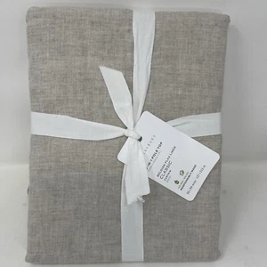 Pottery Barn BELGIAN FLAX Linen Curtain 3-in-1 Pole Top 50x84 DARK FLAX 7797400 - Picture 1 of 4