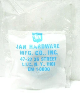 EM1-0800 JAN HARDWARE KNOB, LOCK NUT NEW OLD STOCK - Picture 1 of 7