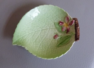 Carlton Ware APPLE BLOSSOM Green Butter Pat Dish - Picture 1 of 8